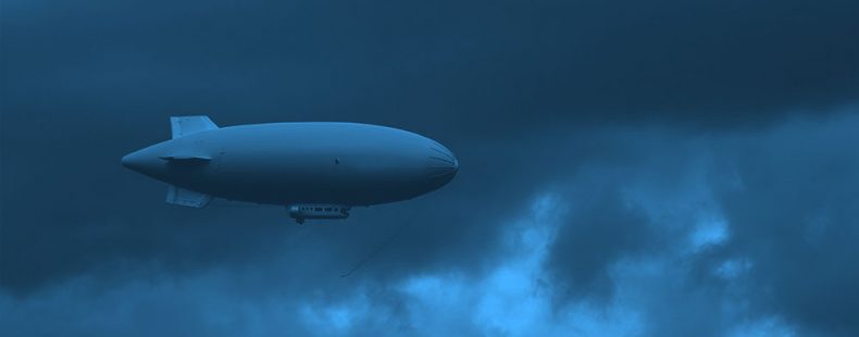 飞艇,顽固的云蓝色的过滤器